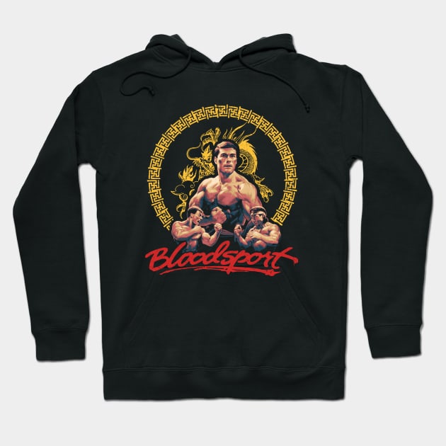 Bloodsport Fighting Classic Hoodie by OrcaDeep
